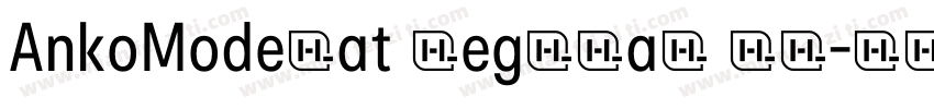 AnkoModerat Regular 常规字体转换